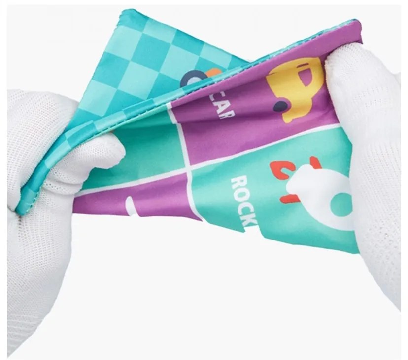 Woopie baby zabawka edukacyjna sensoryczna pani metka pudełeczko chusteczek