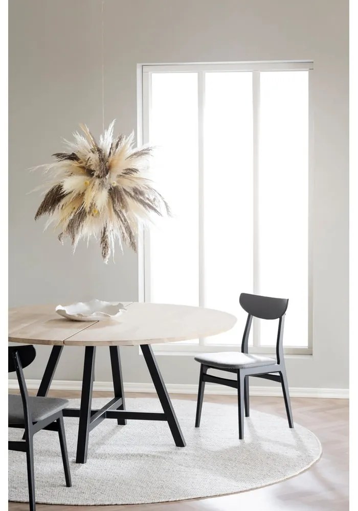 Okrągły stół z blatem w dekorze dębu 150x150 cm Carradale – Rowico