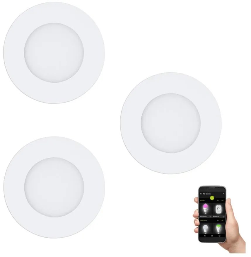 Eglo 900099 - Zestaw 3x LED ściemnialnych opraw FUEVA-Z LED/2,8W/230V IP44