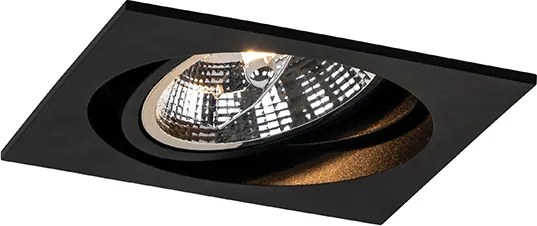 Zestaw 6 regulowanych kwadratowych opraw LED do zabudowy - Chuck 111