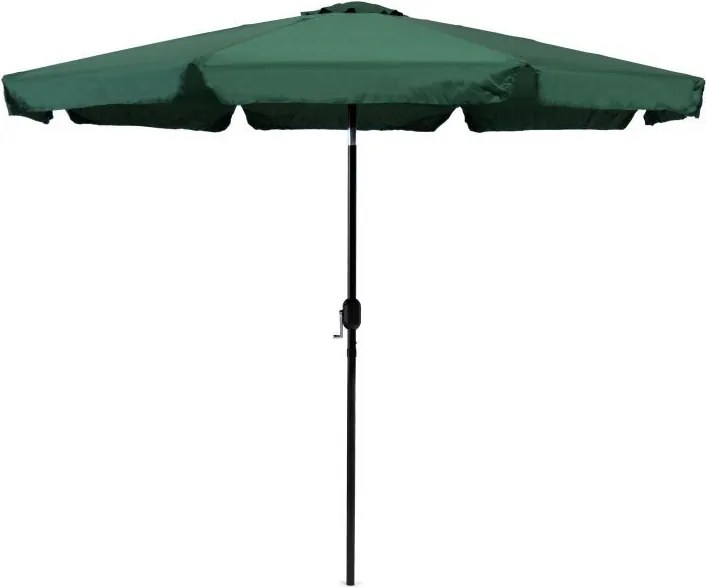 Regulowany, składany parasol ogrodowy SL-UM003B łamany, zielony, 3 m