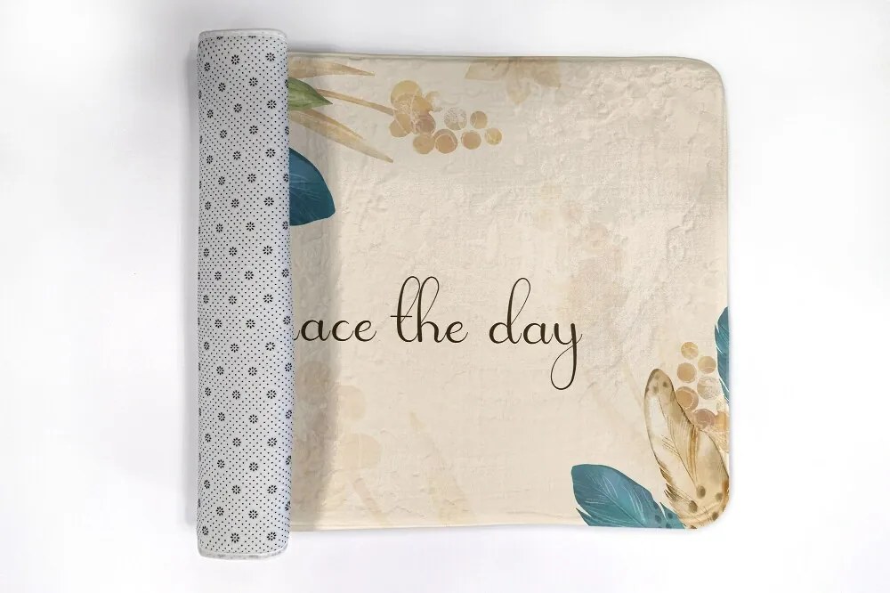 Dywanik łazienkowy Dywanik łazienkowy Kwiaty i Pióra