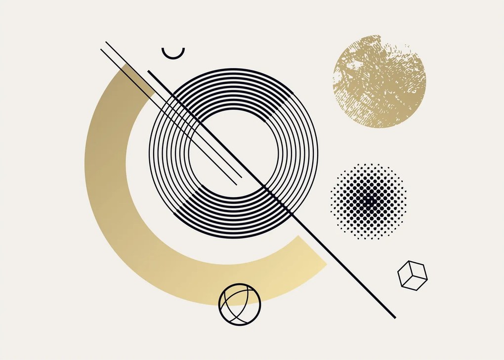 Obraz na szkle - Kształty geometryczne N⁰2 (70x50 cm)