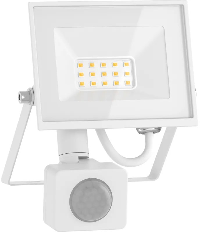 Mexen Luxpro+ naświetlacz LED z czujnikiem ruchu, 10W, Zimna - 6500K, 1100 lm, biały - L236-010-65-20