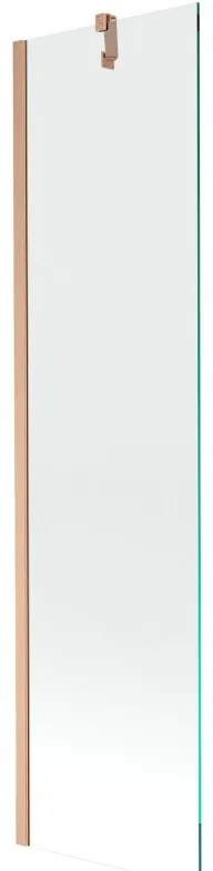 Mexen Next parawan nawannowy 1-skrzydłowy 50 x 150 cm, transparent, miedź szczotkowana - 895-050-000-00-00-65