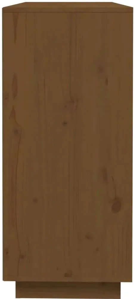 Drewniany regał na ubrania miodowy brąz A5-F00