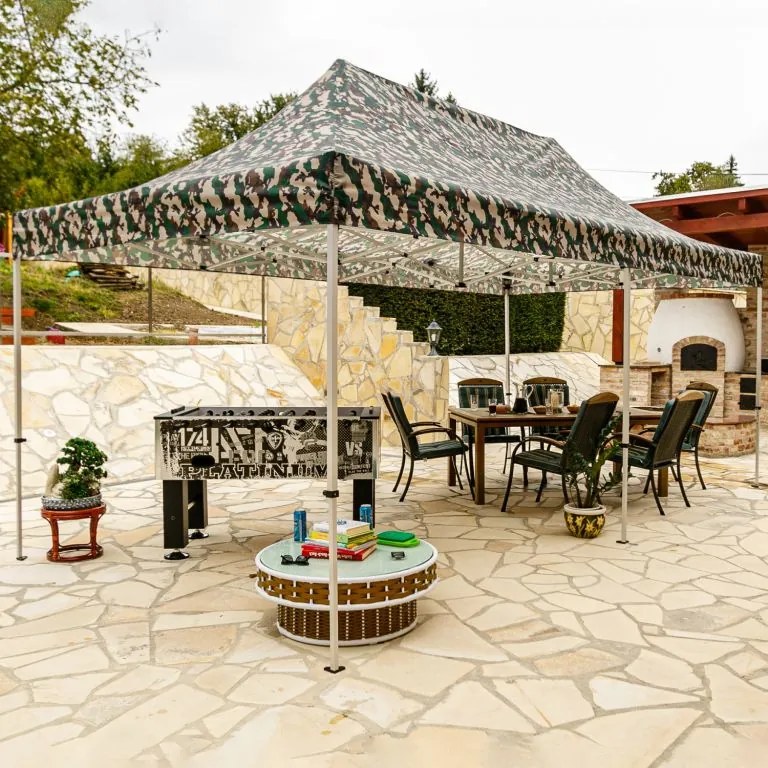 INSTENT "PRO" Namiot ogrodowy, nożycowy, woodland 3 x 6 m