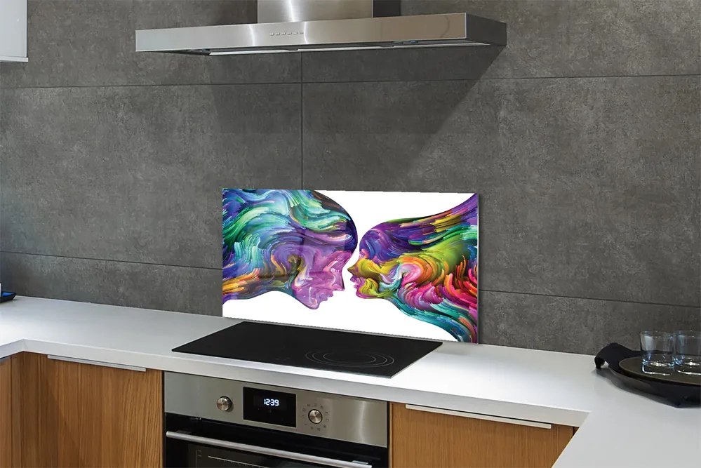 Panel nad Blat Kuchenny Ludzie w Kolorowych Mazach