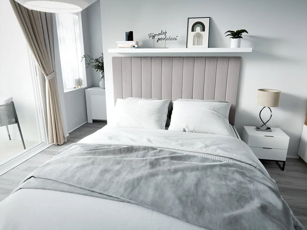 Tapicerowany panel ścienny FRAME LINCOLN 15x90 cm Kolor: Jasnoszary