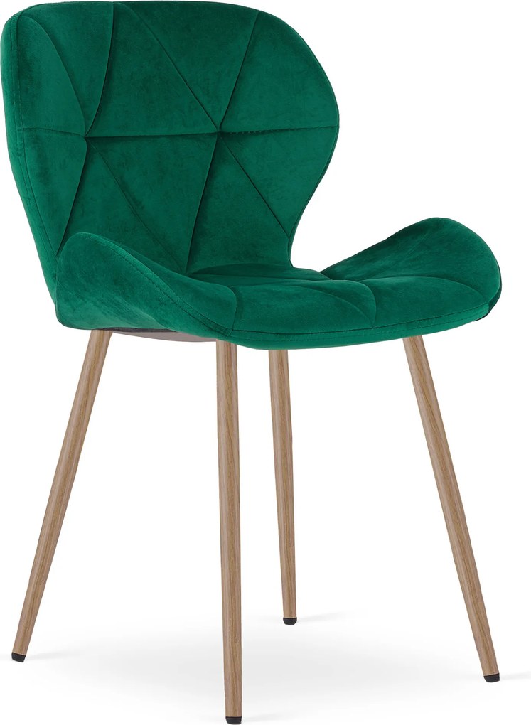 Krzesło do jadalni MANGO VELVET, zielone