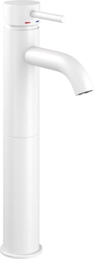 Bateria umywalkowa DRAGOR 29 cm matowa biała