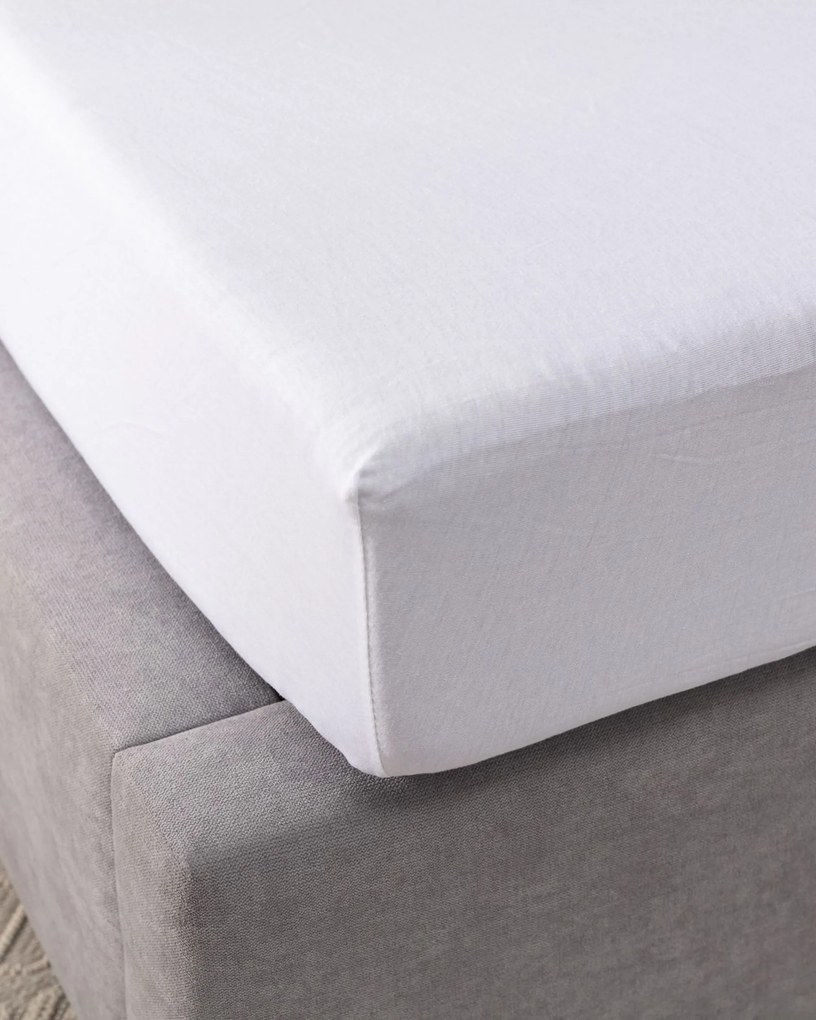 Prześcieradło jersey z gumką Jerry 90x200cm white
