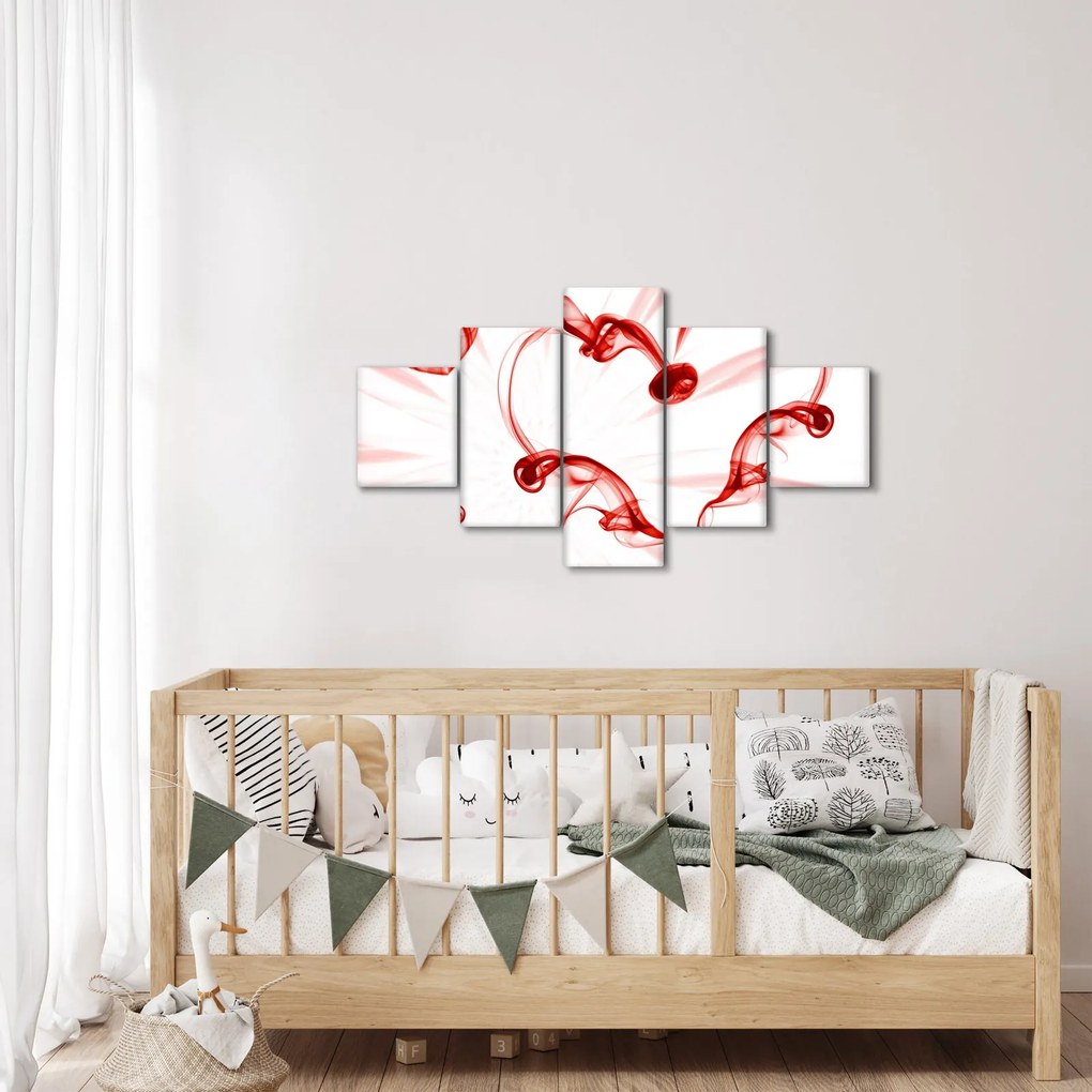 Obraz serce z dymu (125x70 cm)