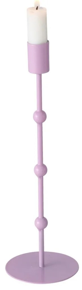 Metalowe świeczniki Kimberly, 3 sztuki, pastelowe kolory