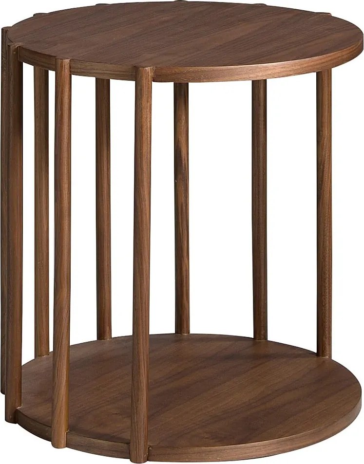 Okrągły stół narożny z orzecha włoskiego 2039 ANGEL CERDA