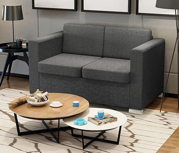 Dwuosobowa ciemnoszara sofa loftowa Nessia 6X