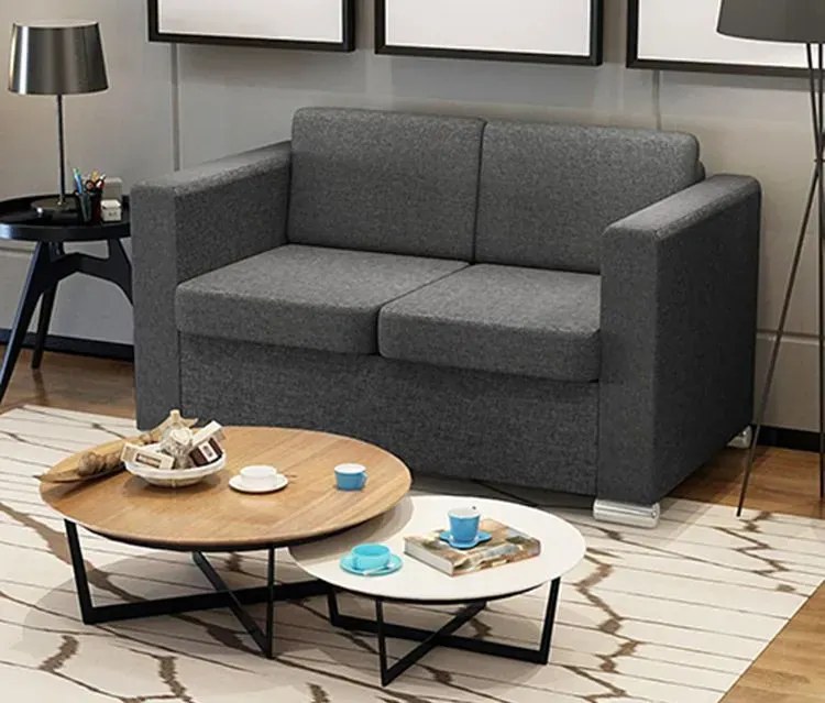 Dwuosobowa ciemnoszara sofa loftowa - Telva 2Q