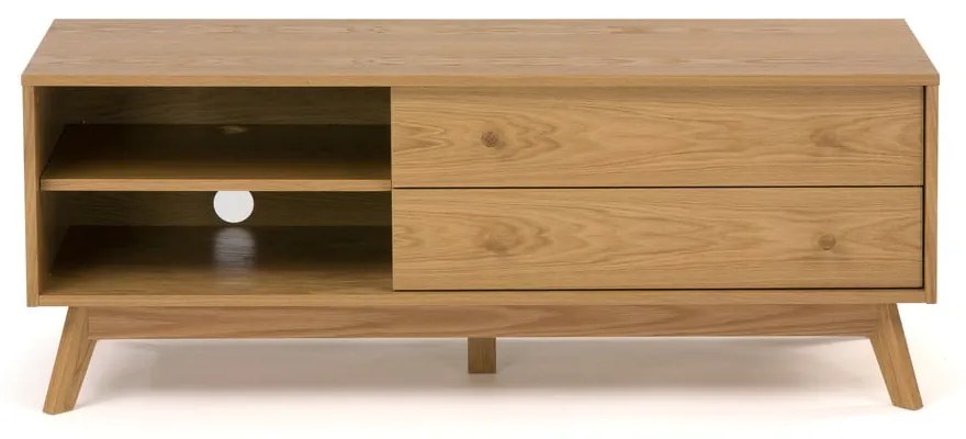 Szafka pod TV w dekorze dębu 130x50 cm Kensal – Woodman