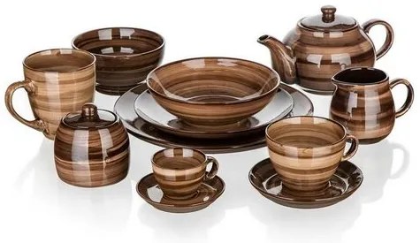 Banquet Talerz deserowy PALAS, 21,5 cm, brązowy