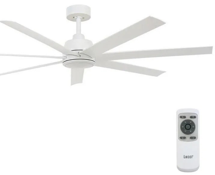 Lucci air 213182 - LED wentylator sufitowy ATLANTA 1xGX53/12W/230V biały + DO
