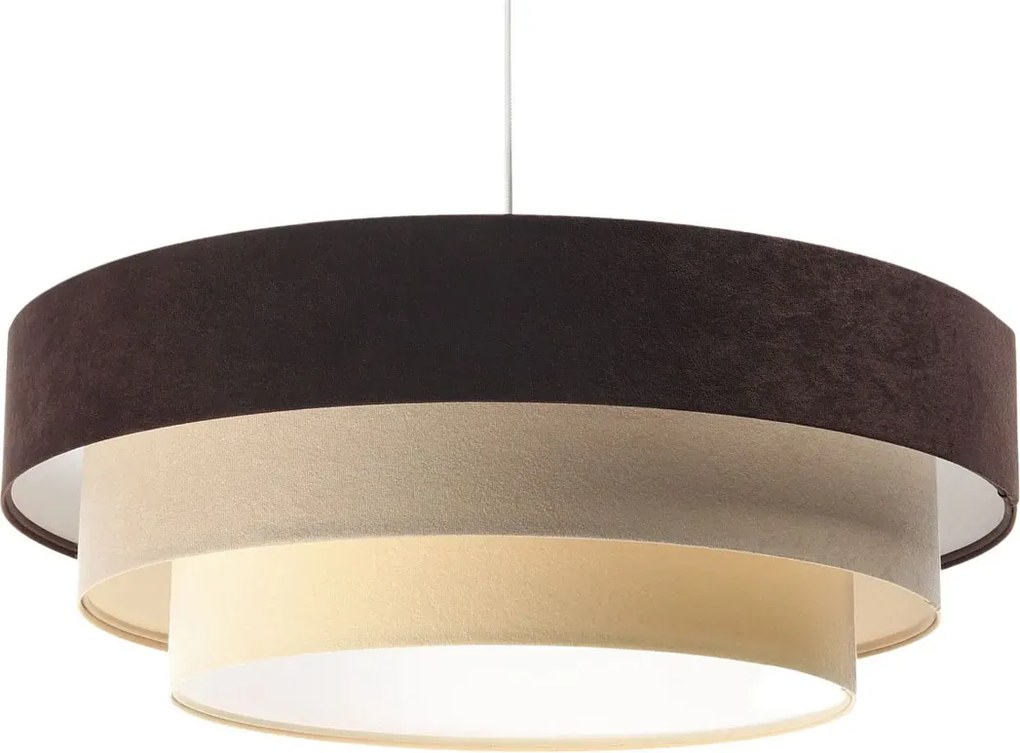 Potrójna okrągła lampa wisząca welurowa - 2X S445 T5-F16