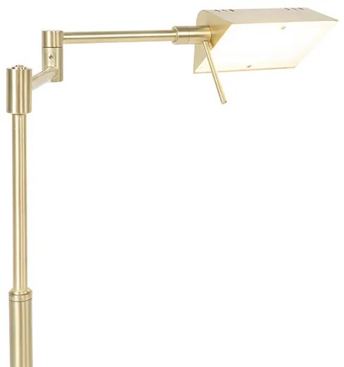 Designerska lampa stołowa złota z wbudowanym LED i ściemniaczem dotykowym - Notia Nowoczesny Oswietlenie wewnetrzne