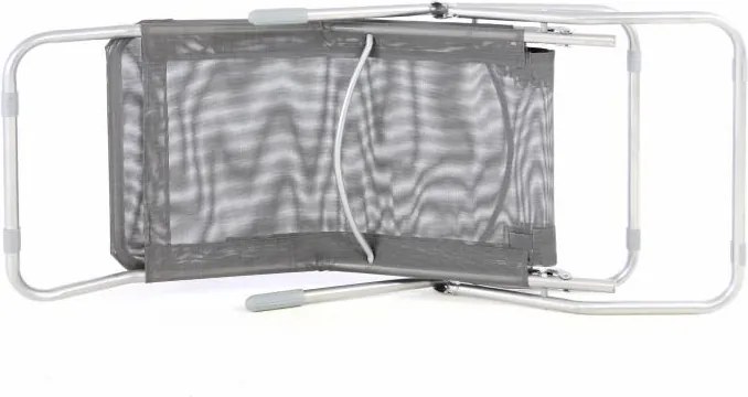 Regulowany leżak ogrodowy - szare