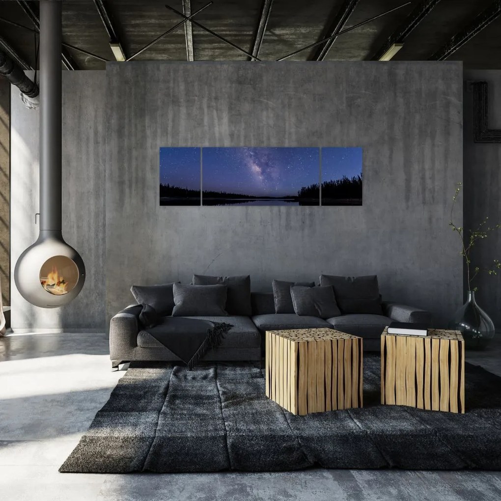 Obraz nocnego nieba (170x50 cm)