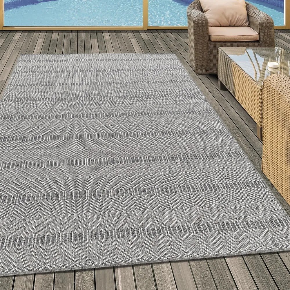 Szary chodnik odpowiedni na zewnątrz 80x250 cm Aruba – Ayyildiz Carpets