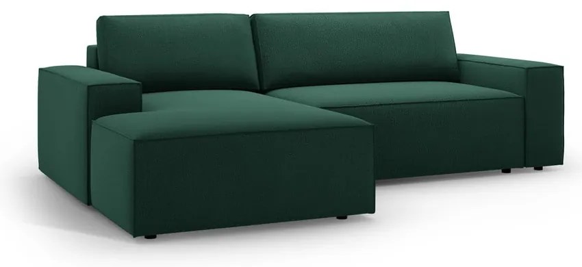 Zielony rozkładany narożnik (lewostronny) Jodie – Micadoni Home