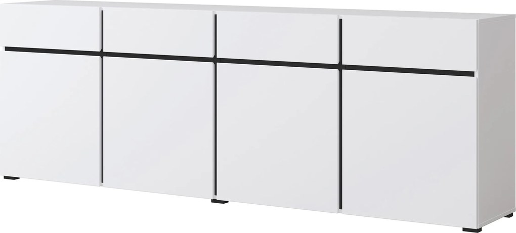 Komoda INCROCIO 225 cm do Salonu Sypialni Biały