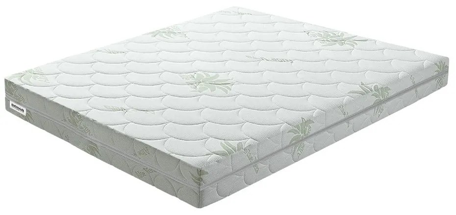Twardy/średnio twardy dwustronny materac piankowy 180x200 cm BonHarmony HR BIO – BENAB