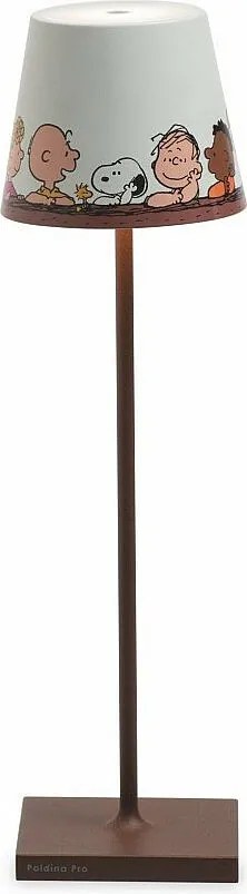 Lampa stołowa Poldina Pro Peanuts - ładowalna i ściemnialna, z czasem pracy baterii do 12 godzin. Do użytku na zewnątrz, IP65.