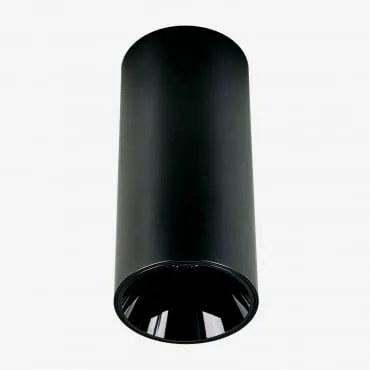 Aplikacja Sufitowa Led Powierzchniowa, Okrągła Ø7,2 Cm, Do Użytku Zewnętrznego, Aluminiowa Luisiana Czarna & 8 W & 23º & Biały Neutralny 3500k - Sklum