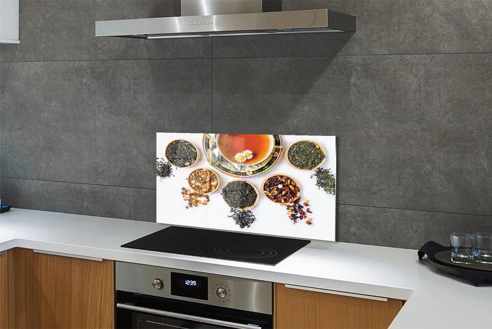 Szklany Panel Herbata Ziołowa w Kubku