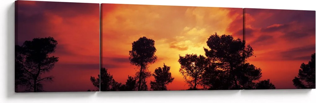 Obraz zachodu słońca (170x50 cm)