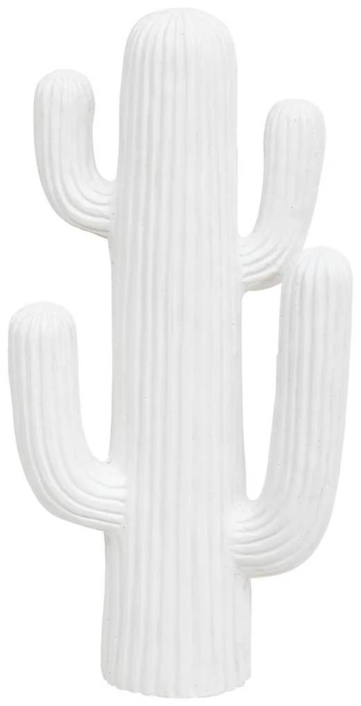 Figurka dekoracyjna kaktus biały RODRIGO, 58 cm