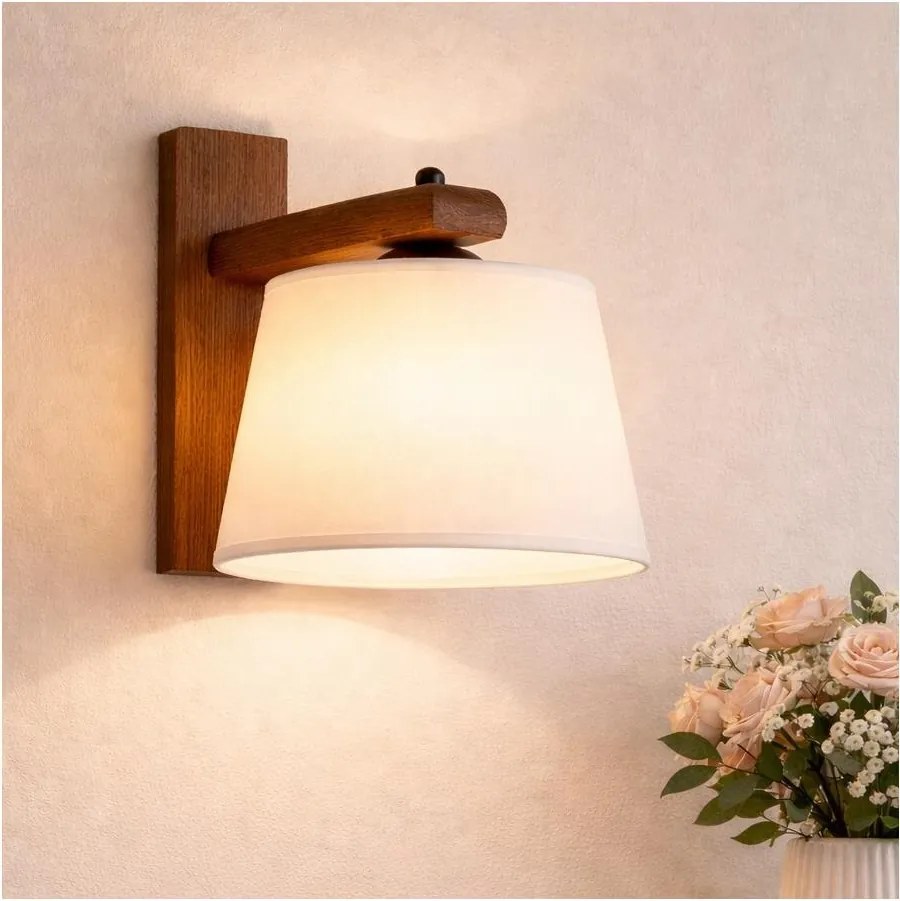 Kinkiet AIDA 1xE27/60W/230V dąb