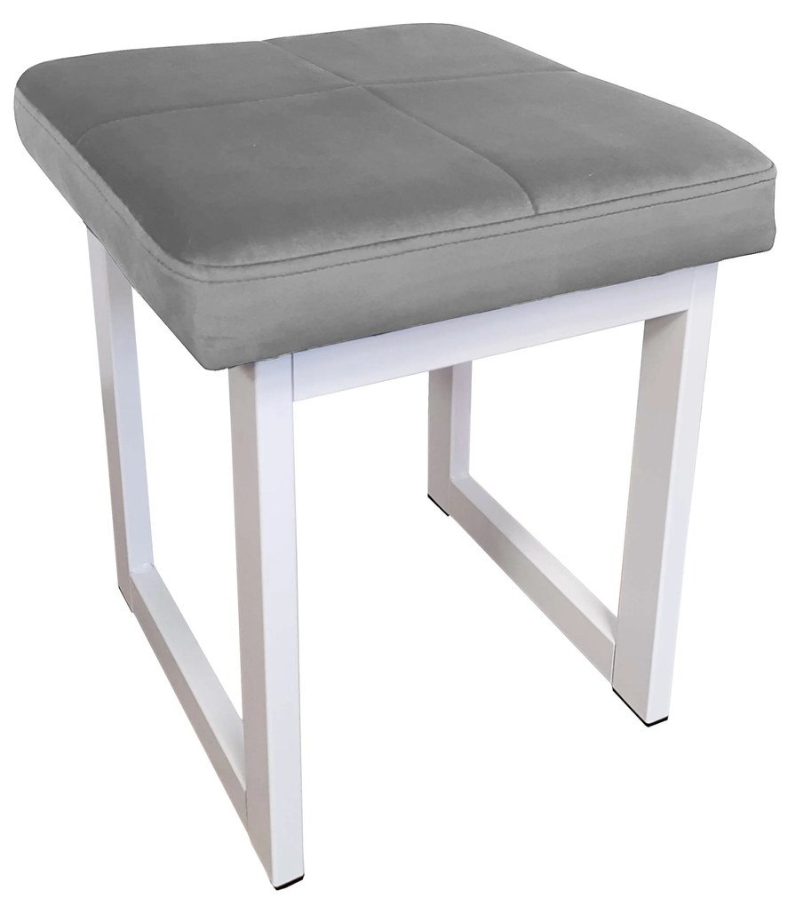 TABORET SOLID 45cm STOŁEK LOFT podstawa biała MG17