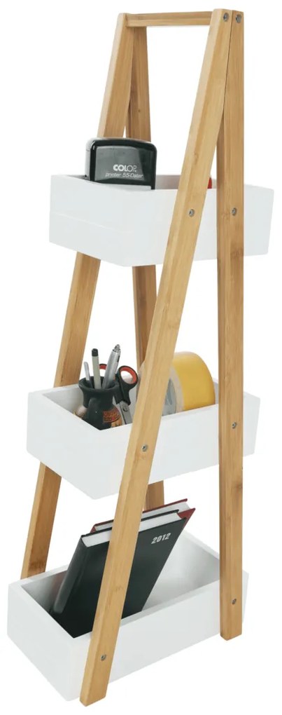 Bambusowy regał Vego, 30 x 18,5 x 81 cm
