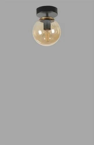 Lampa sufitowa Yeni Can Tekli Siyah Bal CamliAvize, czarna