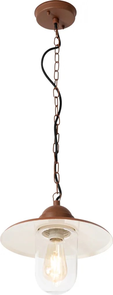 Nowoczesna lampa wisząca zewnętrzna rdzawo-brązowa IP44 - Kansas