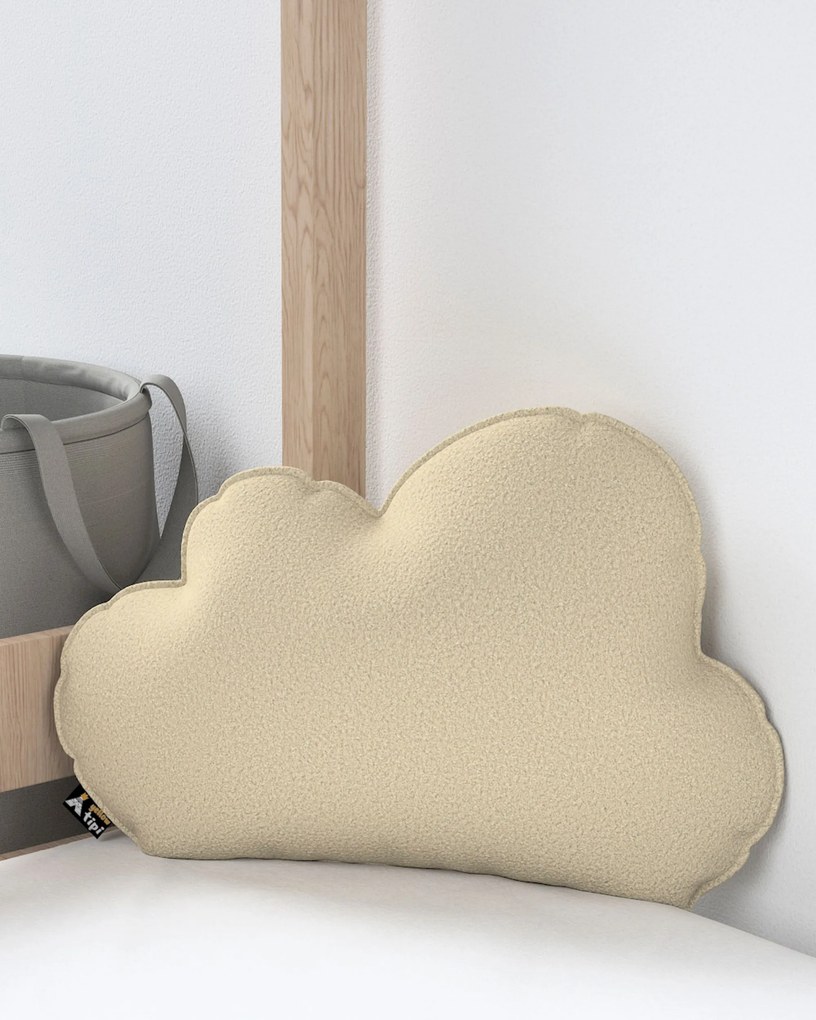 Poduszka Soft Cloud kolor beżowy tkanina strukturalna
