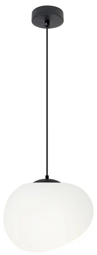 Czarno-biała lampa wisząca Stones – Candellux Lighting