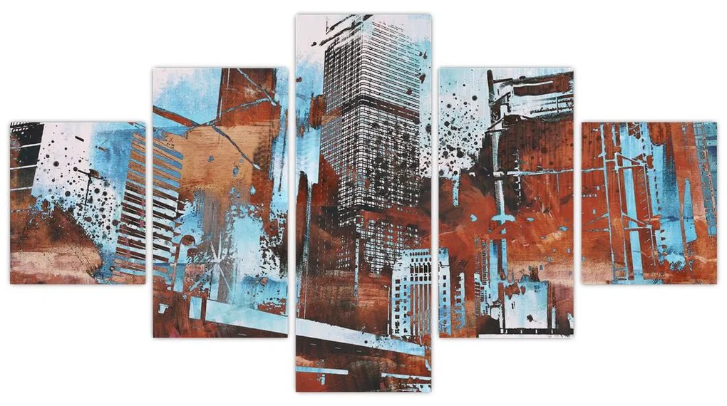 Obraz - Wieżowce (125x70 cm)