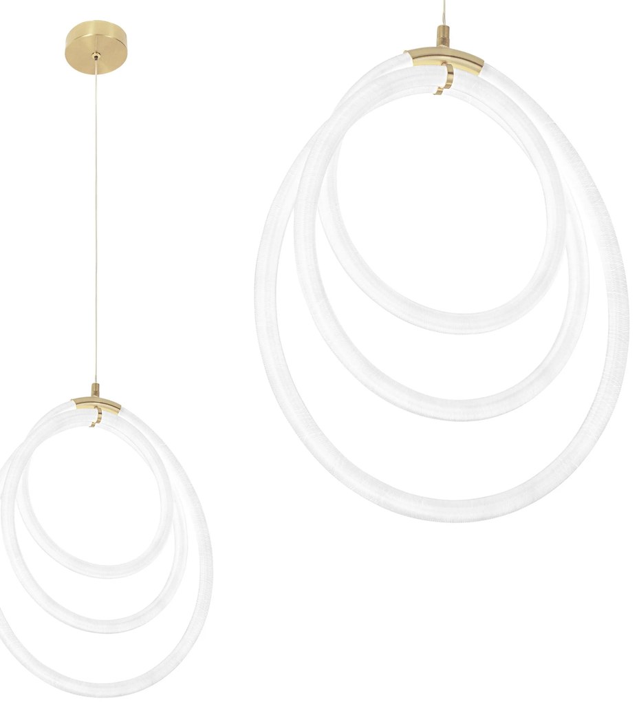 LAMPA WISZĄCA LED G016-CP ZŁOTA
