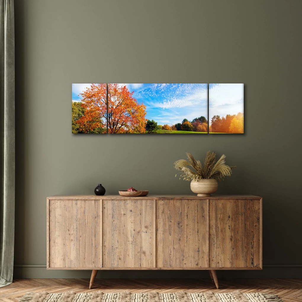 Obraz - Jesienny krajobraz (170x50 cm)