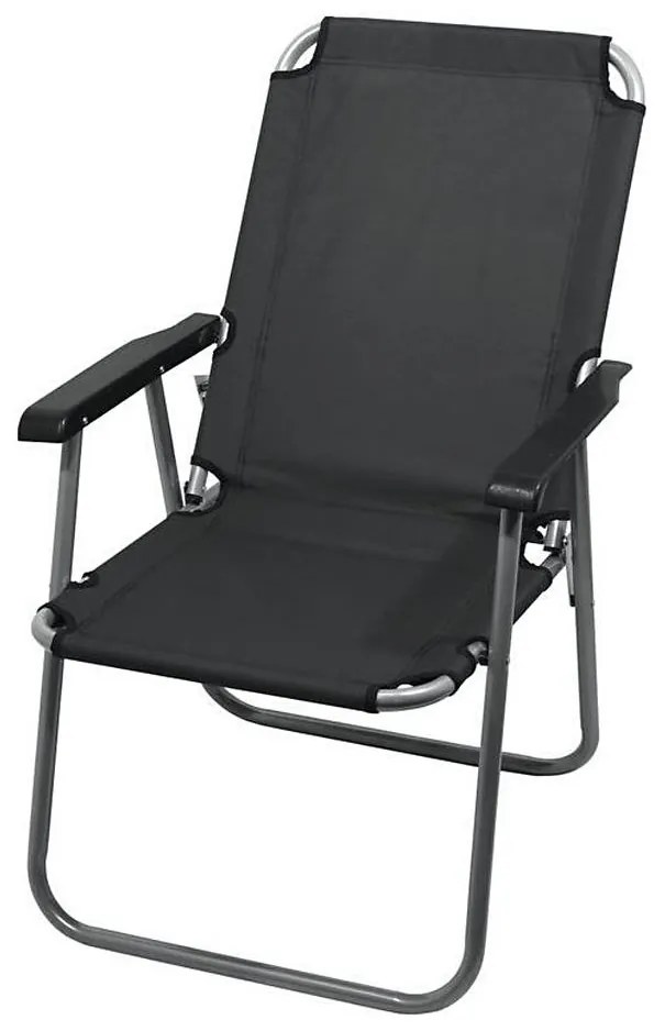 Składane krzesło kempingowe szare