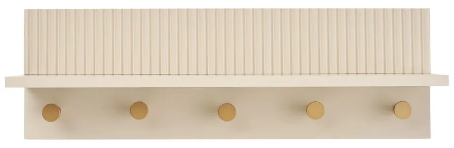 Beżowy wieszak ścienny z półką 50 cm Rocca – House Nordic