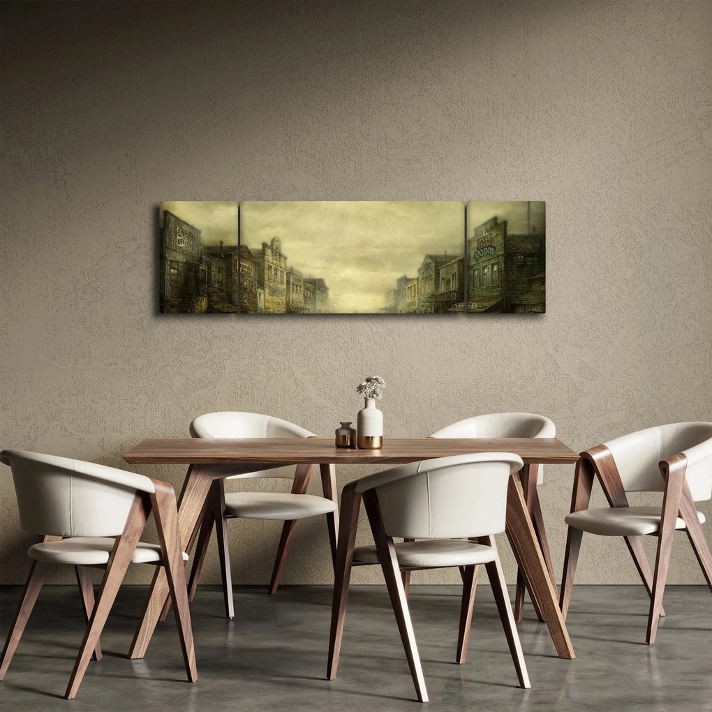 Obraz westernowego miasteczka (170x50 cm)